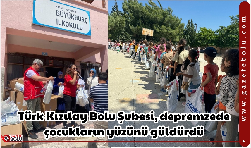 Türk Kızılay Bolu Şubesi, depremzede çocukların yüzünü güldürdü
